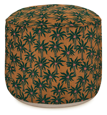 Pouff Palmen Outdoor Moss/ caramel