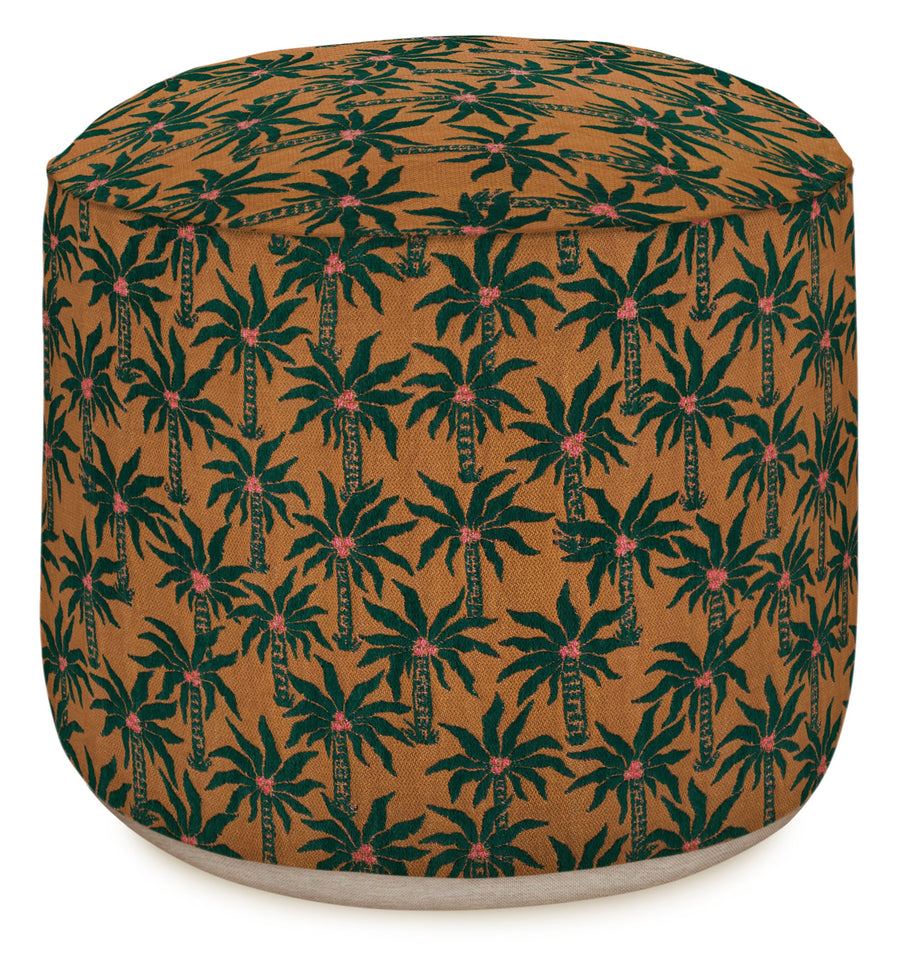 Pouff Palmen Outdoor Moss/ caramel