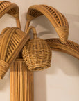 Lampe Wandleuchter Rattan Palme