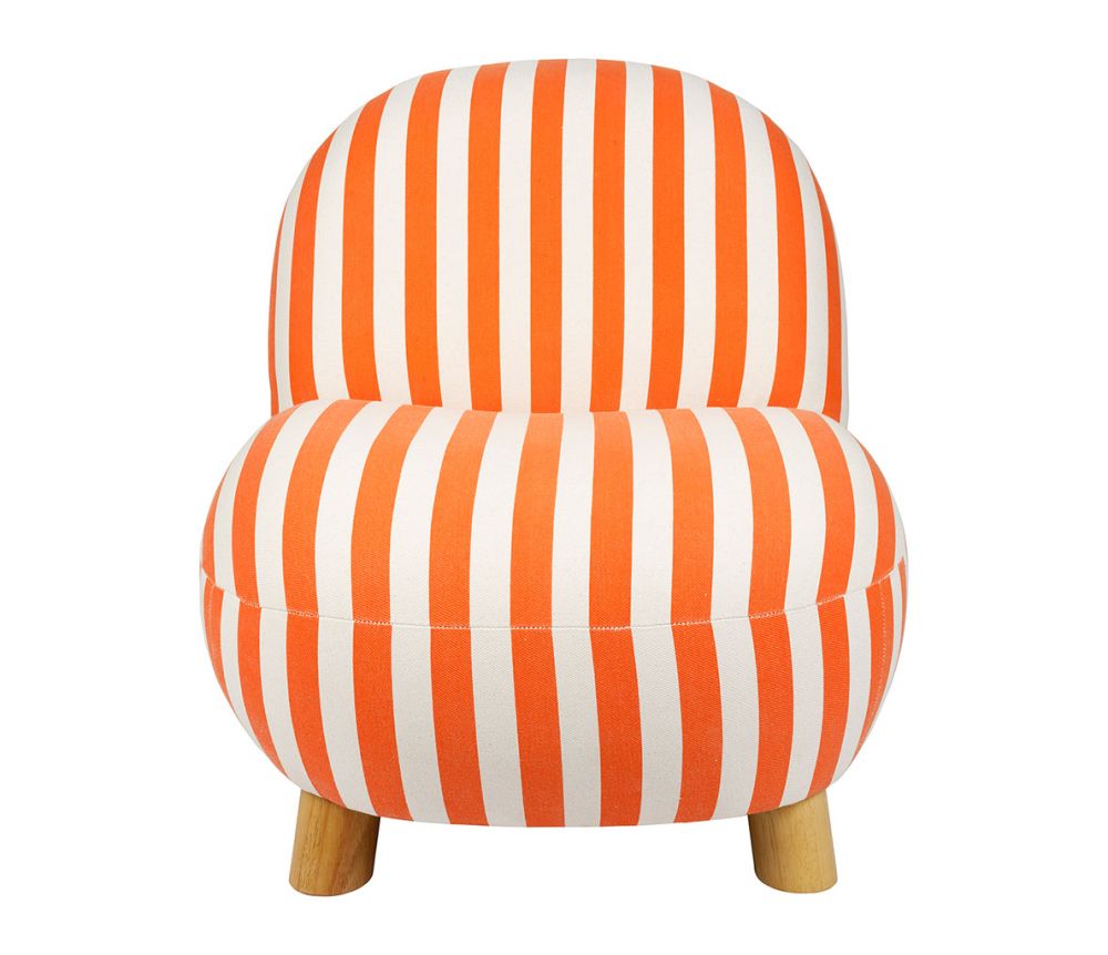 Sessel klein orange gestreift