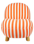 Sessel klein orange gestreift