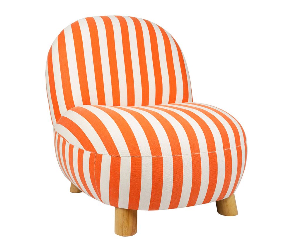 Sessel klein orange gestreift