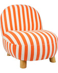 Sessel klein orange gestreift