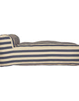 Sitzsack lang gestreift blau/weiß