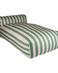 Sitzsack lang gestreift salbei/weiß