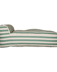 Sitzsack lang gestreift salbei/weiß