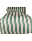 Sitzsack lang gestreift salbei/weiß