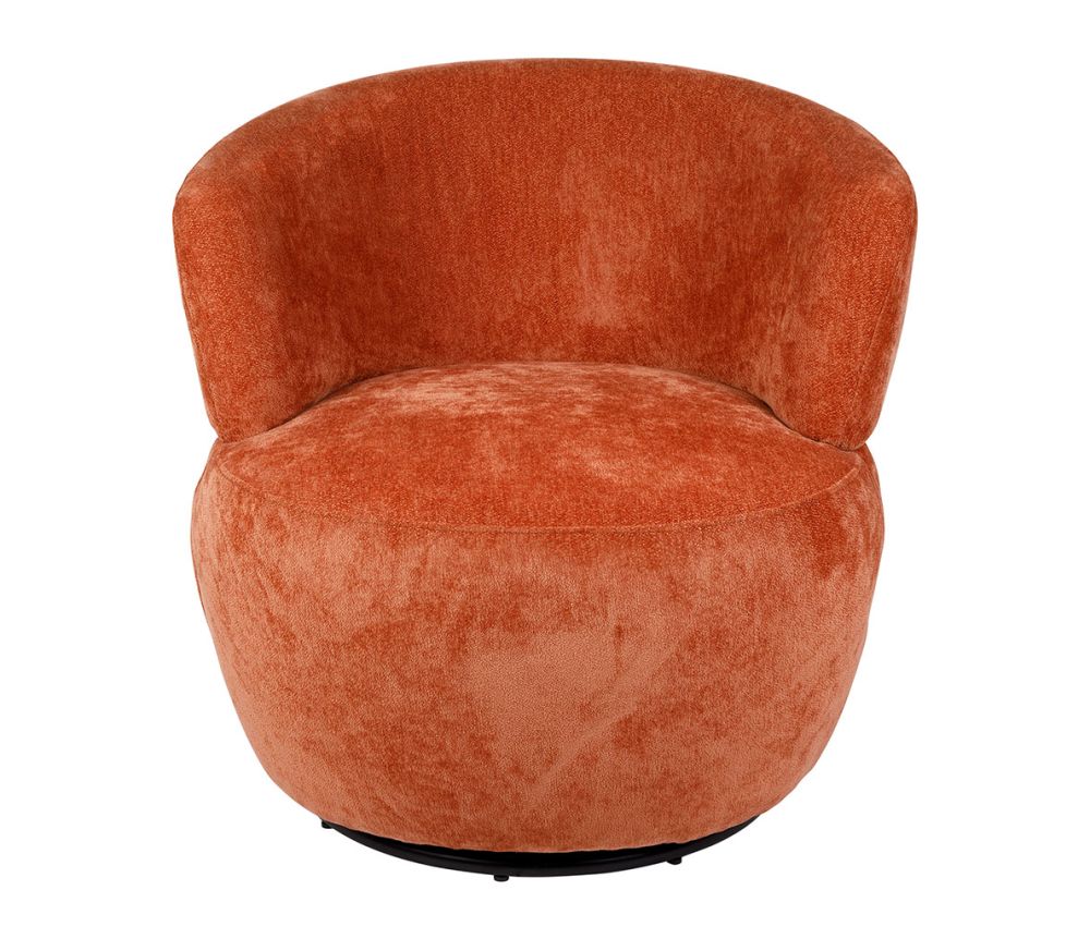 Sessel / Drehsessel Samt rost