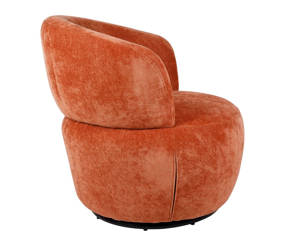 Sessel / Drehsessel Samt rost