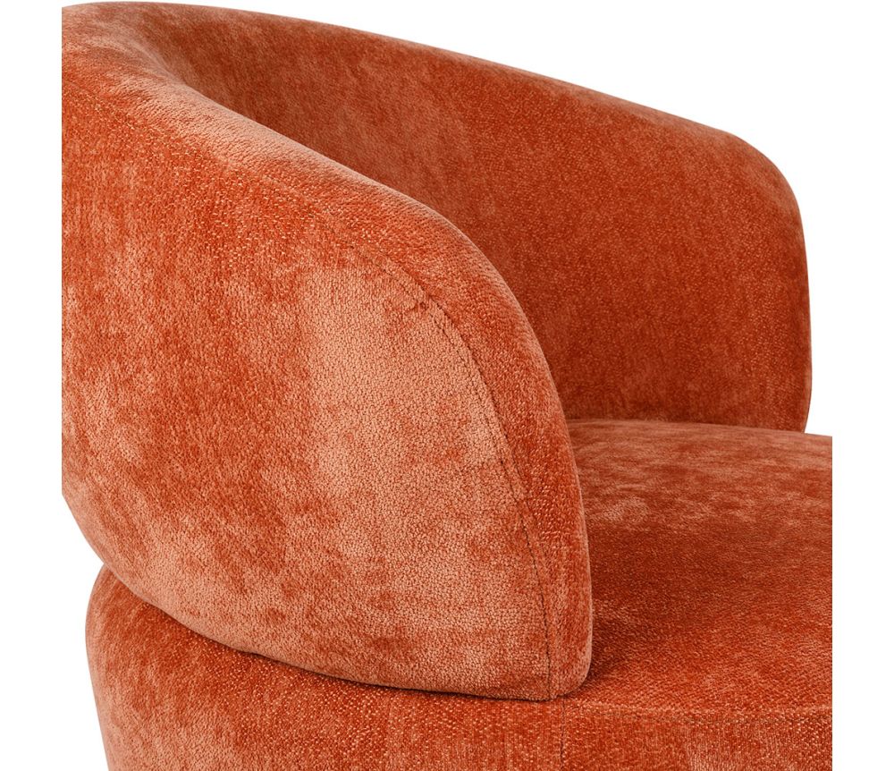 Sessel / Drehsessel Samt rost