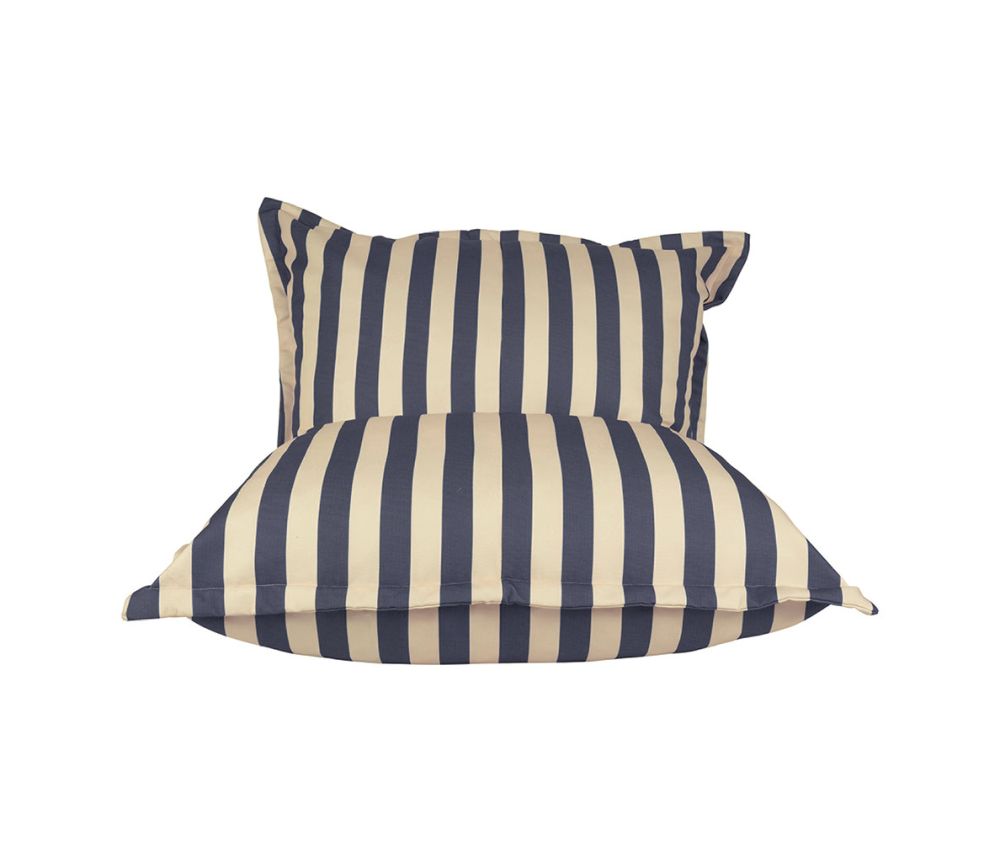 Sitzsack blau gestreift