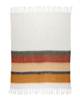 Decke Mohair gestreift